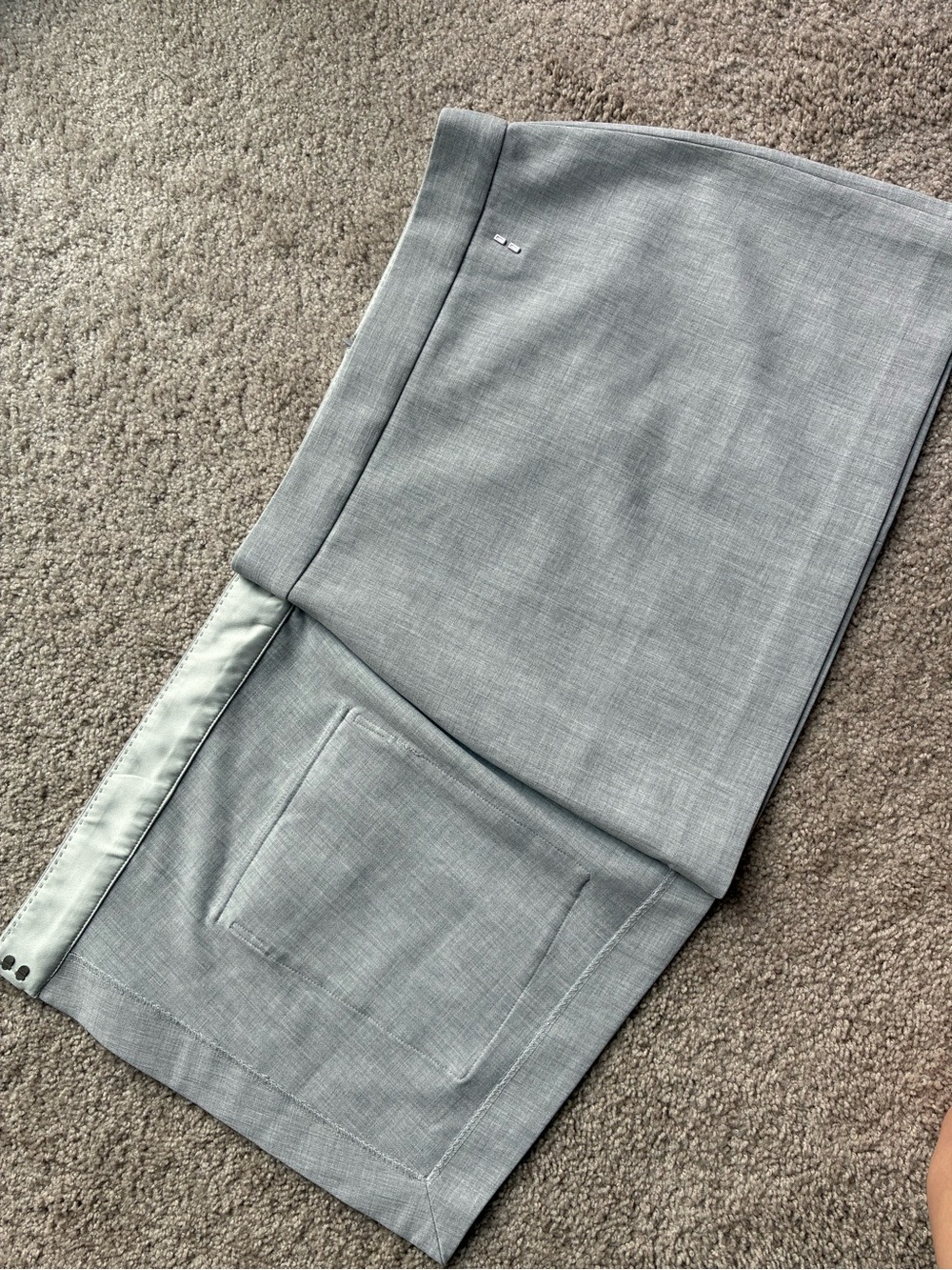 Babaton Happy Hour Skirt Grey Wrap Pocket Mini Skirt - Picture 5 of 14